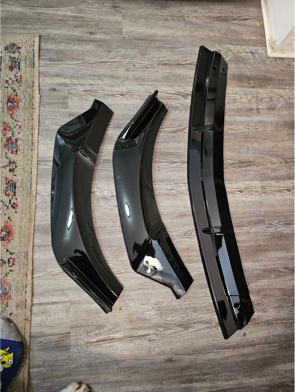 Black Plastic Car Bumper Trim Set for E300 Model Mercedes